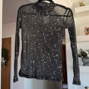 Glittery galaxy stars club shirt